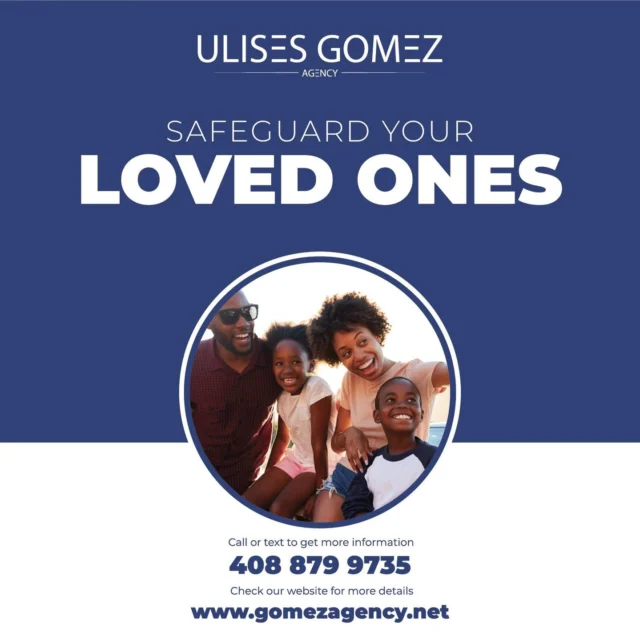👨‍👩‍👧‍👦 Safeguard your loved ones with the right insurance coverage. Life is unpredictable, but you can ensure your family's protection. ❤️ Contact us at 408-879-9735 🌊 #FamilyFirst #ProtectYourLovedOnes #GomezAgency #SanJoseCA